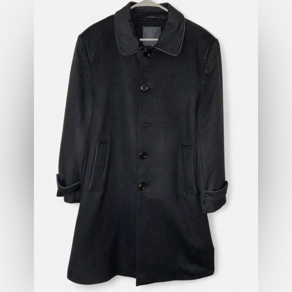 Versace Black Trench Coat for Men